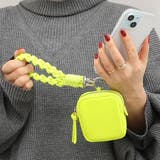 イエロー | ペルケ perche / 蛍光レザーストラップ付き・チャームポーチショルダー | UNBILLION