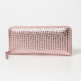 ピンク | ペルケ perche / レザーメッシュ・ジャバラカード長財布 | UNBILLION