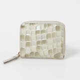 グレー | ペルケ perche / クロコエナメル・ジャバラカードウォレット | UNBILLION