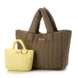 カーキ | カシュカシュ cachecache / 親子キルティング刺繍トートバッグ | UNBILLION