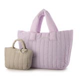 ラベンダー | カシュカシュ cachecache / 親子キルティング刺繍トートバッグ | UNBILLION