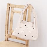 カシュカシュ cachecache / 三つ編みハンドルドット刺繍トート | UNBILLION | 詳細画像2