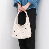 カシュカシュ cachecache / 三つ編みハンドルドット刺繍トート | UNBILLION | 詳細画像3