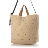 ベージュ | カシュカシュ cachecache / ミックスカラーボアドット2wayトート | UNBILLION