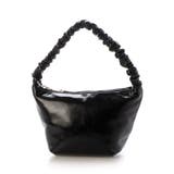 ブラック | カシュカシュ  / ギャザーハンドルメタリック2wayミニショルダー | UNBILLION