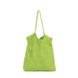 グリーン | カシュカシュ cachecache / ラメ糸編みトートバッグ | UNBILLION