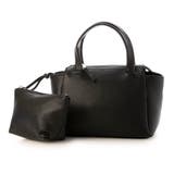 ブラック | カシュカシュ / ポーチ付ダブルフェイスミニボストンバッグ | UNBILLION