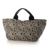 ブラック | カシュカシュ cachecache / ペーズリー柄ジャガードトートバッグ | UNBILLION
