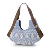 ライトブルー | カシュカシュ cachecache / 刺繍生地トートバッグ | UNBILLION