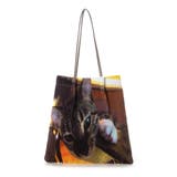ブラウン | カシュカシュ cachecache / インクジェットプリーツトート | UNBILLION
