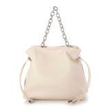 アイボリー | カシュカシュ cachecache / スクエア巾着2wayショルダー | UNBILLION
