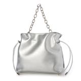 シルバー | カシュカシュ cachecache / スクエア巾着2wayショルダー | UNBILLION