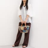 カシュカシュ cachecache / ラフィアフラワー付カゴバッグ | UNBILLION | 詳細画像3 