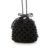 ブラック | カシュカシュ cachecache / クロッシェミニ巾着バッグ | UNBILLION