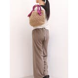 カシュカシュ cachecache / 下がりリボン柄編みトート | UNBILLION | 詳細画像2