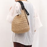 カシュカシュ / ドロストギャザーハンドル柄編2wayトート | UNBILLION | 詳細画像1