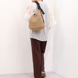 カシュカシュ / ドロストギャザーハンドル柄編2wayトート | UNBILLION | 詳細画像2