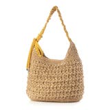 マスタード | カシュカシュ / ドロストギャザーハンドル柄編2wayトート | UNBILLION