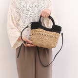 カシュカシュ cachecache / 切替柄編2wayミニトート | UNBILLION | 詳細画像1 