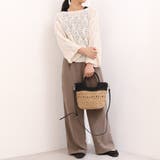 カシュカシュ cachecache / 切替柄編2wayミニトート | UNBILLION | 詳細画像2 