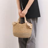 カシュカシュ cachecache / 下がりリボン切替編みトート | UNBILLION | 詳細画像3 