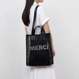 ブラック | カシュカシュ / オーバープリントメッシュ2ハンドルトート | UNBILLION