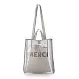 シルバー | カシュカシュ / オーバープリントメッシュ2ハンドルトート | UNBILLION