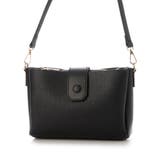 ブラック | カシュカシュ cachecache / 横型3つ口ショルダーバッグ | UNBILLION