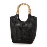 カシュカシュ cachecache / 雑材風バンブーハンドル手提げトート | UNBILLION | 詳細画像7