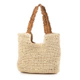 ベージュ | カシュカシュ cachecache / フリルハンドルクロッシェトート | UNBILLION