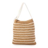 カシュカシュ cachecache / 柄ボーダークロッシェトート | UNBILLION | 詳細画像1 