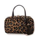 レオパード | カシュカシュ cachecache / チャーム付横長ボストン | UNBILLION