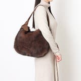チョコ | カシュカシュ / リボンワンハンドルエコファービッグバッグ | UNBILLION