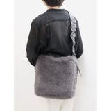 グレー | カシュカシュ cachecache / フリルワンハンドルエコファートート | UNBILLION