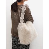 ライトグレー | カシュカシュ cachecache / フリルワンハンドルエコファートート | UNBILLION