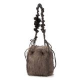 カシュカシュ cachecache / フリルショルダー付エコファー巾着バッグ | UNBILLION | 詳細画像10 