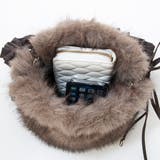 カシュカシュ cachecache / フリルショルダー付エコファー巾着バッグ | UNBILLION | 詳細画像13 