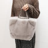 ライトグレー | カシュカシュ cachecache / ミンク風ファーシンプルトート | UNBILLION