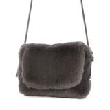 グレー | カシュカシュ cachecache / エコファーシンプルフラップショルダー | UNBILLION