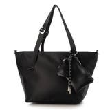 ブラック | カシュカシュ / チャームセット付きナイロン2wayトートバッグ | UNBILLION