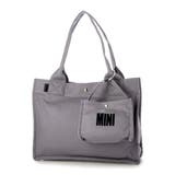 グレー | カシュカシュ cachecache / フロッキーポーチ付きキャンバストート | UNBILLION