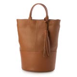 キャメル | カシュカシュ cachecache / タッセル付きバケツ2wayバッグ | UNBILLION
