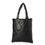 ブラック | カシュカシュ cachecache / 合皮×ナイロンリバーシブルトート | UNBILLION