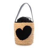 cachecache / ハート付ラフィアバケットトート カゴバッグ | UNBILLION | 詳細画像12 