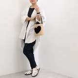 cachecache / ハート付ラフィアバケットトート カゴバッグ | UNBILLION | 詳細画像4 