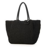 ブラック | カシュカシュ cachecache / ベーシッククロッシェトート カゴバッグ | UNBILLION