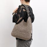 cachecache / ドロストフリルハンドル地柄編みトート カゴバッグ | UNBILLION | 詳細画像9