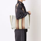 カシュカシュ / マルチカラーストライプ2wayスクエアトート | UNBILLION | 詳細画像1 