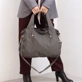 グレー | カシュカシュ cachecache / ナイロンタウン2wayボストンバッグ | UNBILLION