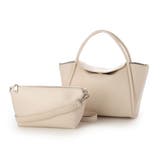 アイボリー | カシュカシュ cachecache / 通しハンドル2wayフラップトート | UNBILLION